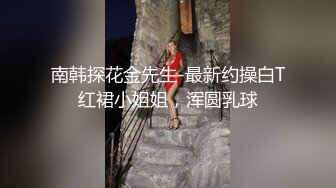 南韩探花金先生-最新约操白T红裙小姐姐，浑圆乳球