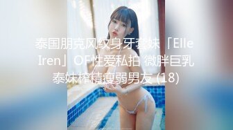 泰国朋克风纹身牙套妹「Elle Iren」OF性爱私拍 微胖巨乳泰妹榨精瘦弱男友 (18)