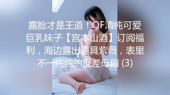 露脸才是王道！OF清纯可爱巨乳妹子【宫本山酒】订阅福利，海边露出道具紫薇，表里不一纯纯的反差母狗 (3)