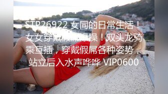 STP26922 女同的日常生活！女女穿戴假屌爆操！双头龙骑乘互插，穿戴假屌各种姿势，站立后入水声哗哗 VIP0600