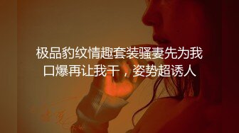 极品豹纹情趣套装骚妻先为我口爆再让我干，姿势超诱人